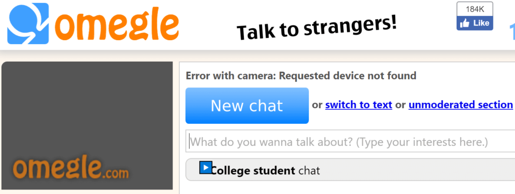 Fix Omegle Camera/Video not Working or Loading Problem